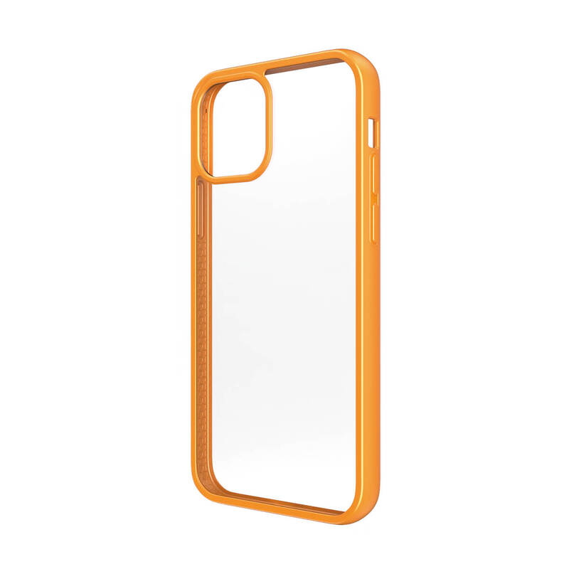 Obrázok PanzerGlass ClearCase Antibacterial na Apple iPhone 12 Pro Max (0284) oranžový