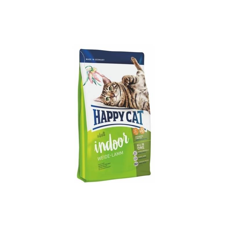 Obrázok HAPPY CAT ADULT INDOOR Weide-Lamm / Pastýřské jehněčí 10 kg