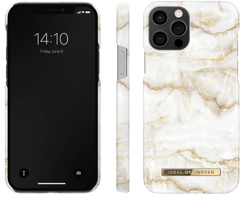 Obrázok iDeal Of Sweden Fashion na Apple iPhone 12/12 Pro - Golden Pearl Marble (IDFCSS20-I2061-194)