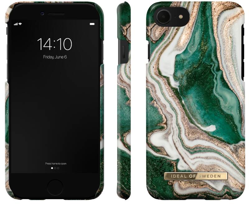 Obrázok iDeal Of Sweden Fashion na Apple iPhone 8/7/6/6s/SE (2020) - Golden Jade Marble (IDFCAW18-I7-98)