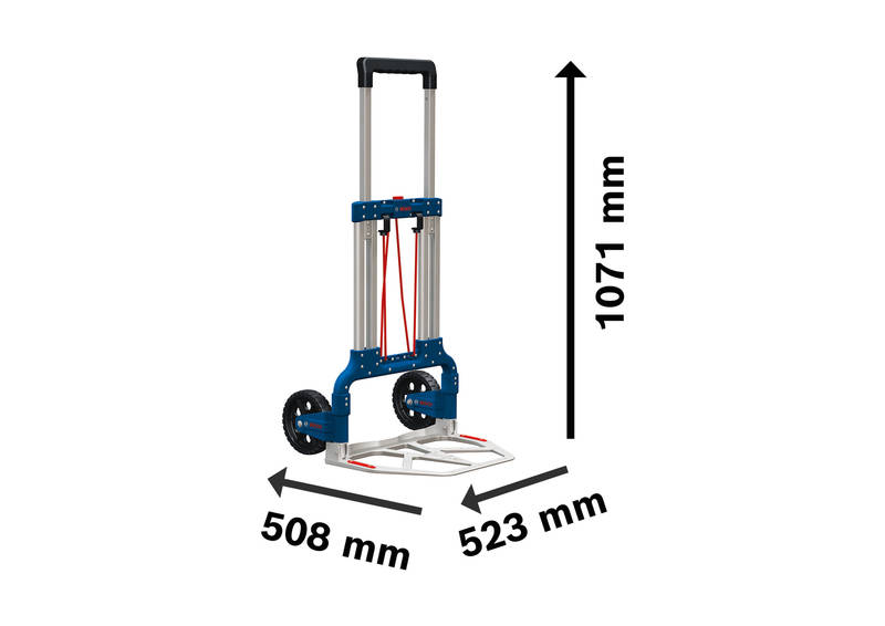 Obrázok BOSCH Skladací vozík Skladací transportný vozík pre L-Boxx, LS-Boxx a i-Boxx 1600A001SA