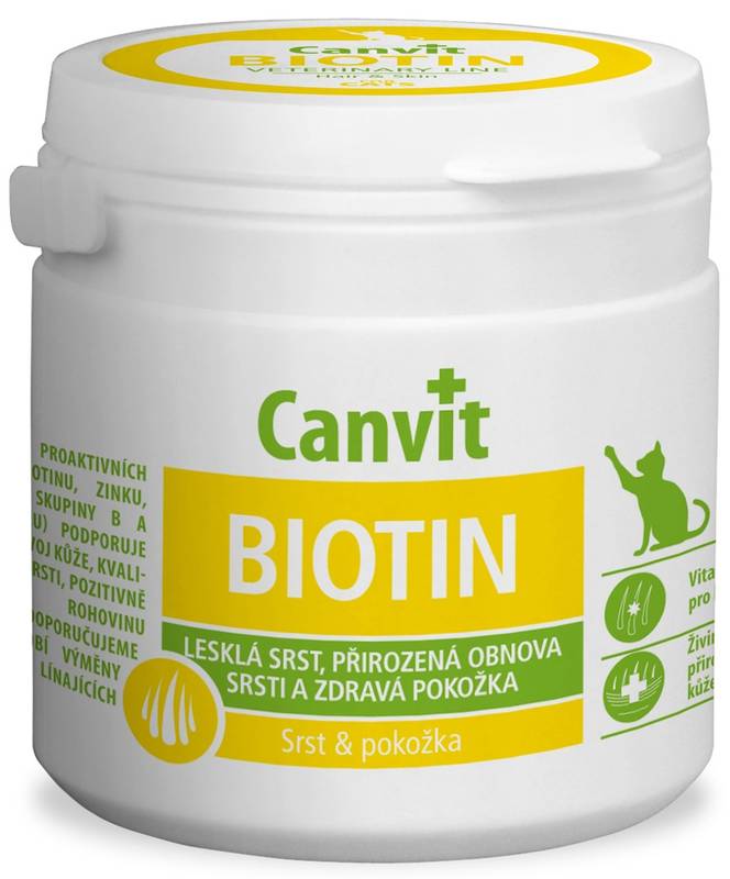 Obrázok Canvit Biotin pro kočky 100g new 1+1 zadarmo