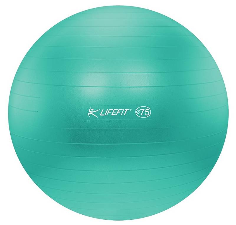 Obrázok Gymnastický míč LIFEFIT ANTI-BURST 75 cm, tyrkysový