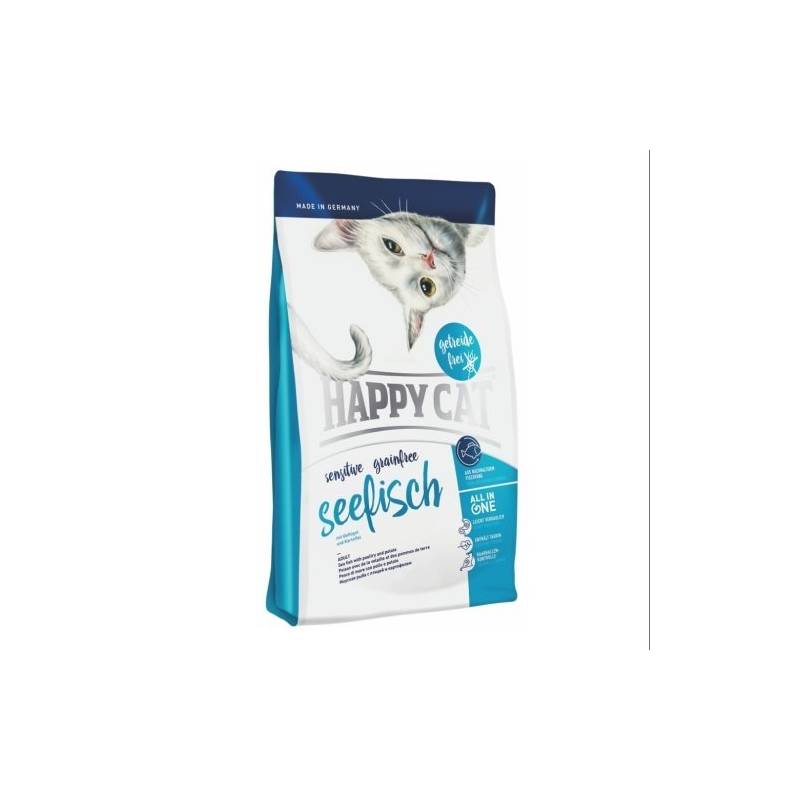 Obrázok HAPPY CAT SENSITIVE Grainfree Seefisch - Mořská ryba 4 kg