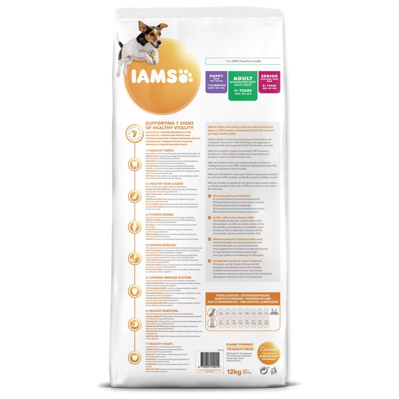 Obrázok Iams Dog Adult Small&Medium Lamb 12kg