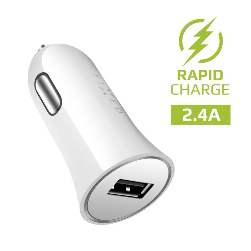 Obrázok FIXED Rapid Charge Car USB bílá (FIXCC-UM-WH)