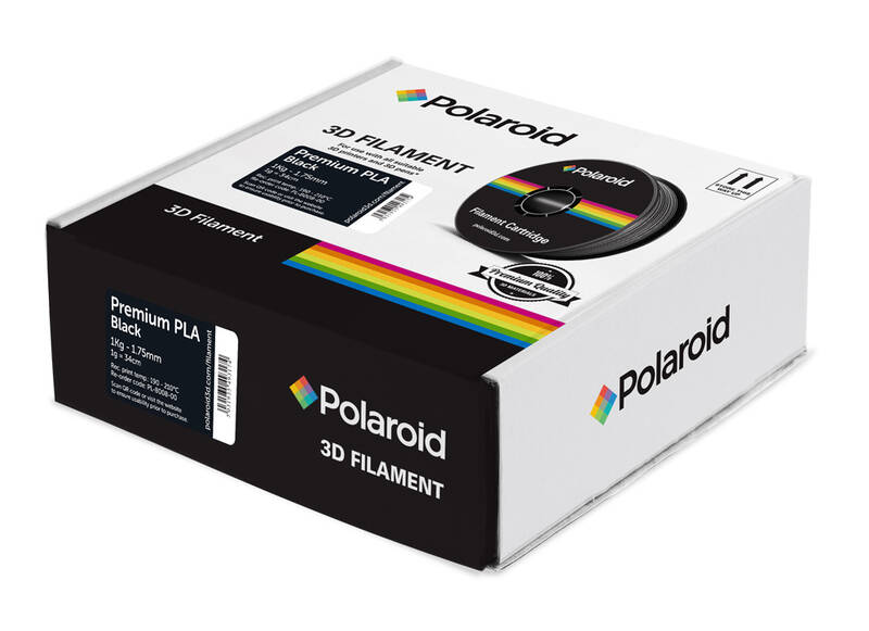 Obrázok Polaroid 1kg Universal Premium PLA filament, 1.75mm/1kg - Black PL-8008-00