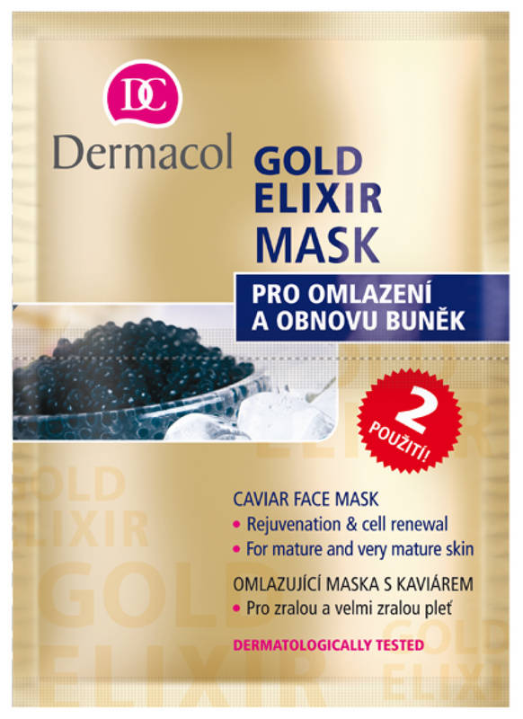 Obrázok DERMACOL Gold Elixir Mask Omladzujúca maska 16ml