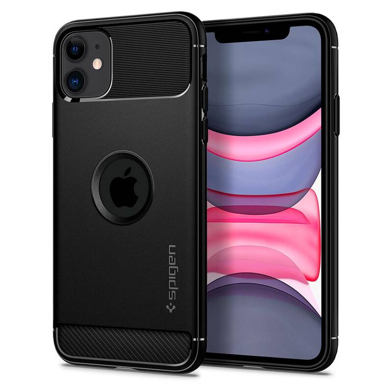 Obrázok Spigen Rugged Armor Black iPhone 11 (076CS27183)