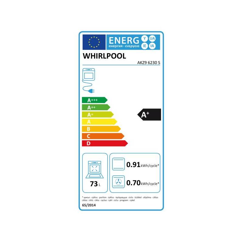 Obrázok AKZ9 6230 S rúra vstavaná WHIRLPOOL 40038702