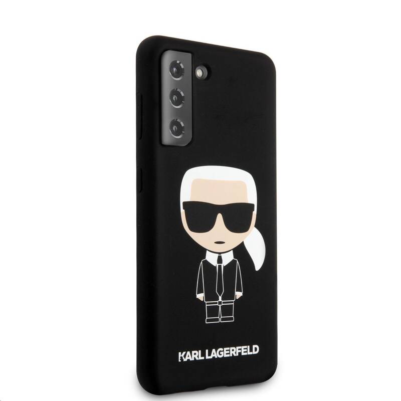 Obrázok Karl Lagerfeld Iconic Full Body Silikónový Kryt na Samsung Galaxy S21 Black (3700740496817)