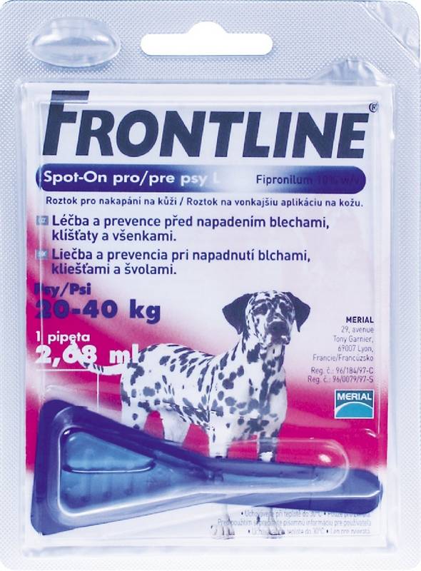 Obrázok FRONTLINE Spot-on pre psy L sol (na kožu, pipeta, psy 20-40 kg) 1x2,68 ml