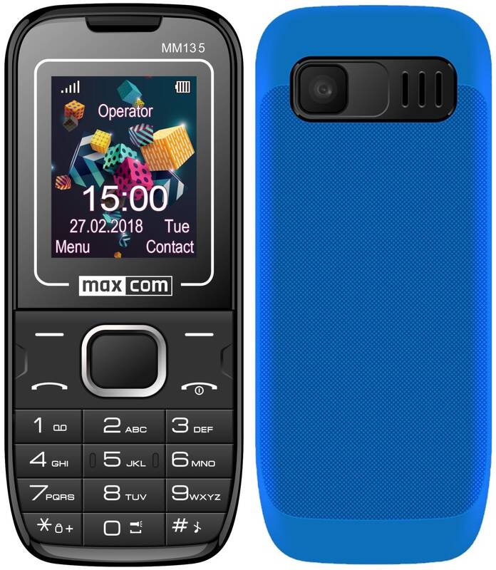 Obrázok Maxcom | MAXCOM MM135 Telefón DUAL Sim čierno/modry