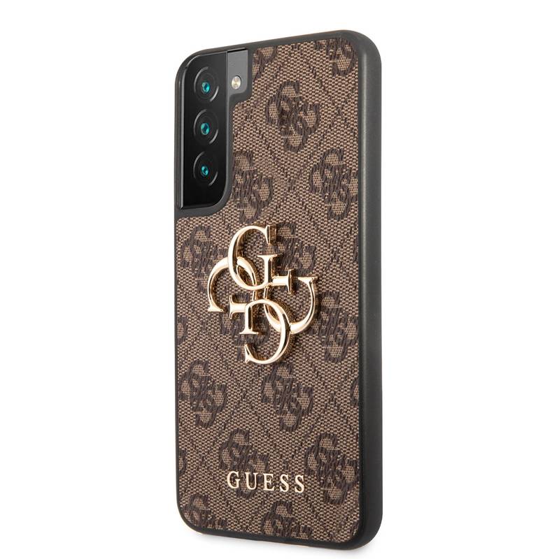 Obrázok Guess PU 4G Metal Logo Zadní Kryt pro Samsung Galaxy S23+ Brown