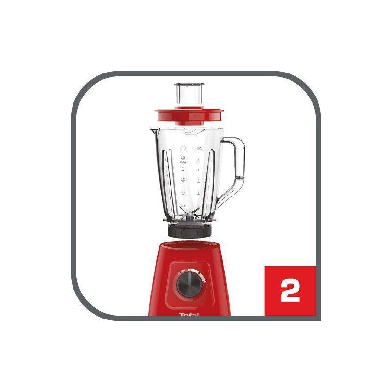 educate On the head of compile Blender stołowy Tefal BlendForce BL420531 Czerwony | EUKASA.pl