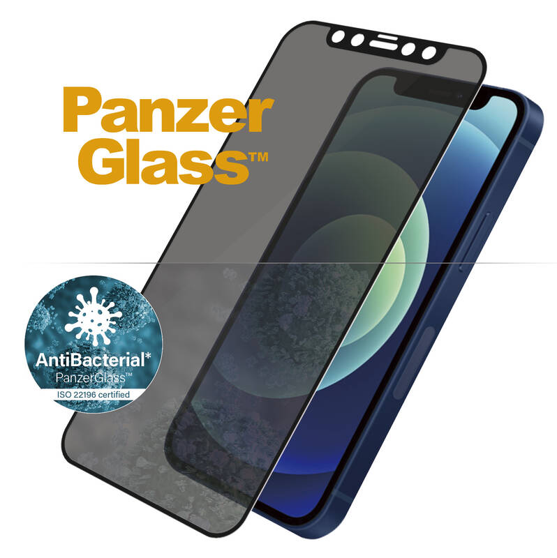 Obrázok PanzerGlass Edge-to-Edge Privacy Antibacterial pre Apple iPhone 5,4 čierne (P2710)