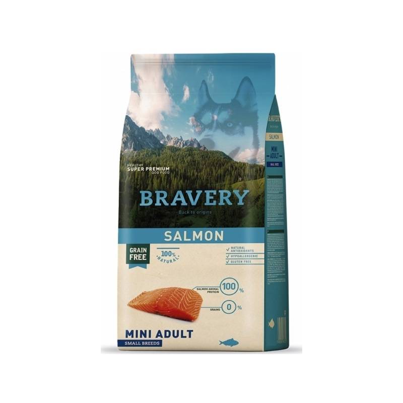 Obrázok Bravery dog ADULT MINI salmon 7kg