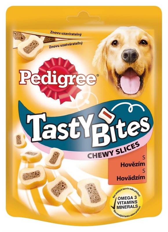 Obrázok Pedigree Tasty Bites Chewy Slices 155g