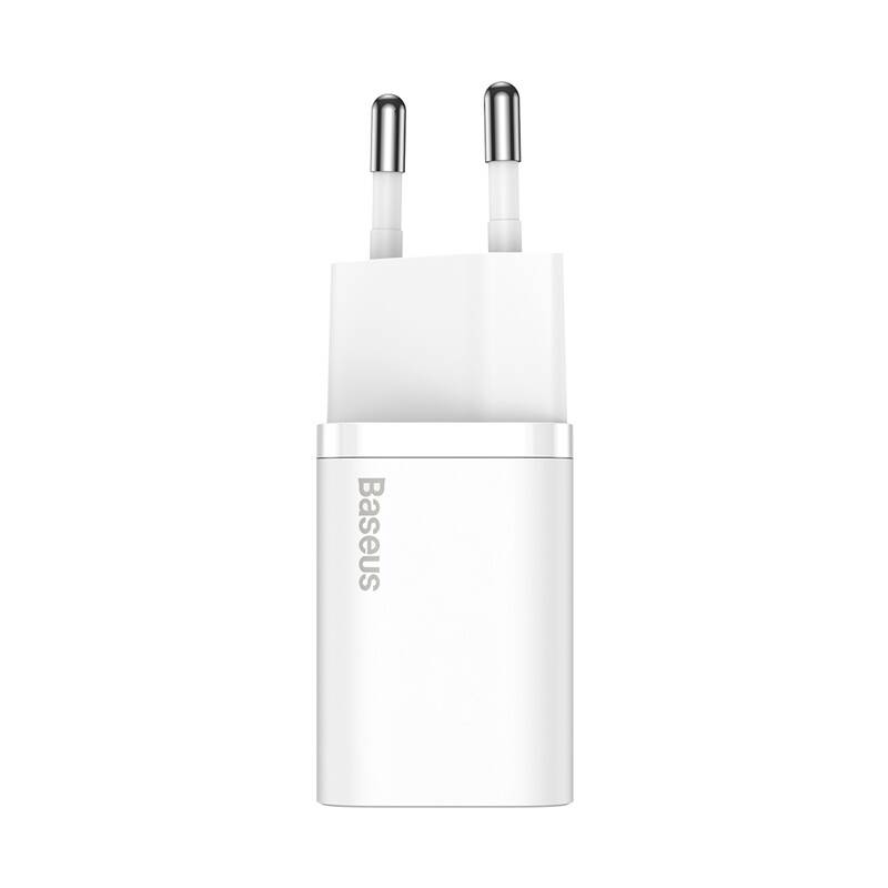 Obrázok Baseus Super Si sieťová nabíjačka USB-C PD QC 30W, biela (CCSUP-J02)