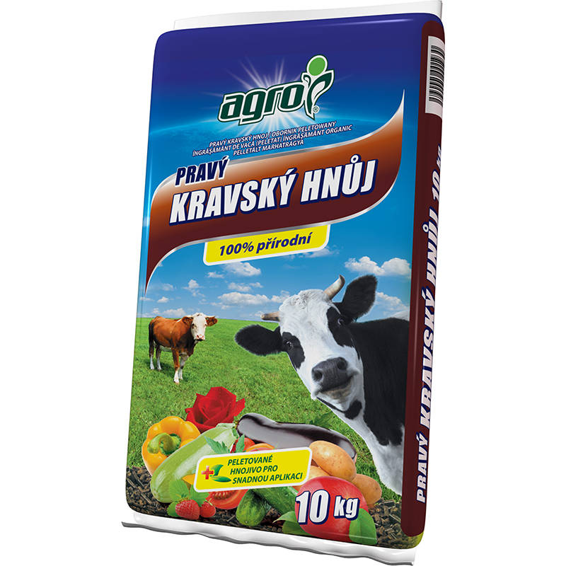 Obrázok Hnojivo Agro  Pravý kravský hnůj 10 kg 000771