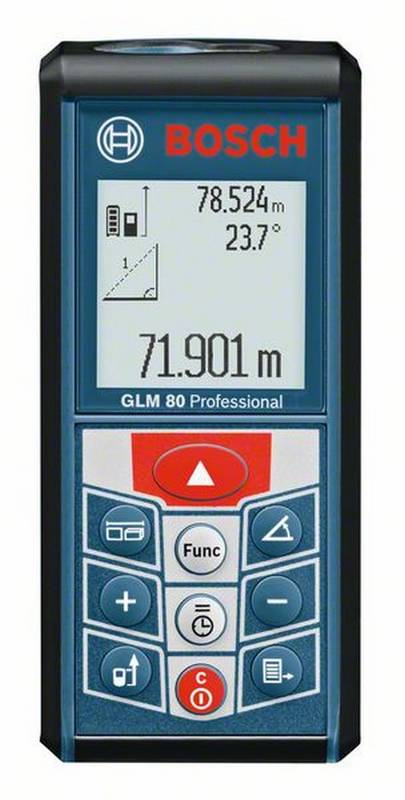 Obrázok BOSCH GLM 80 Professional Laserový diaľkomer 0601072300