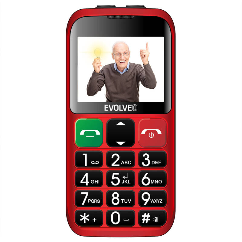 Obrázok Evolveo EasyPhone EB (EP-850-EBR) červený