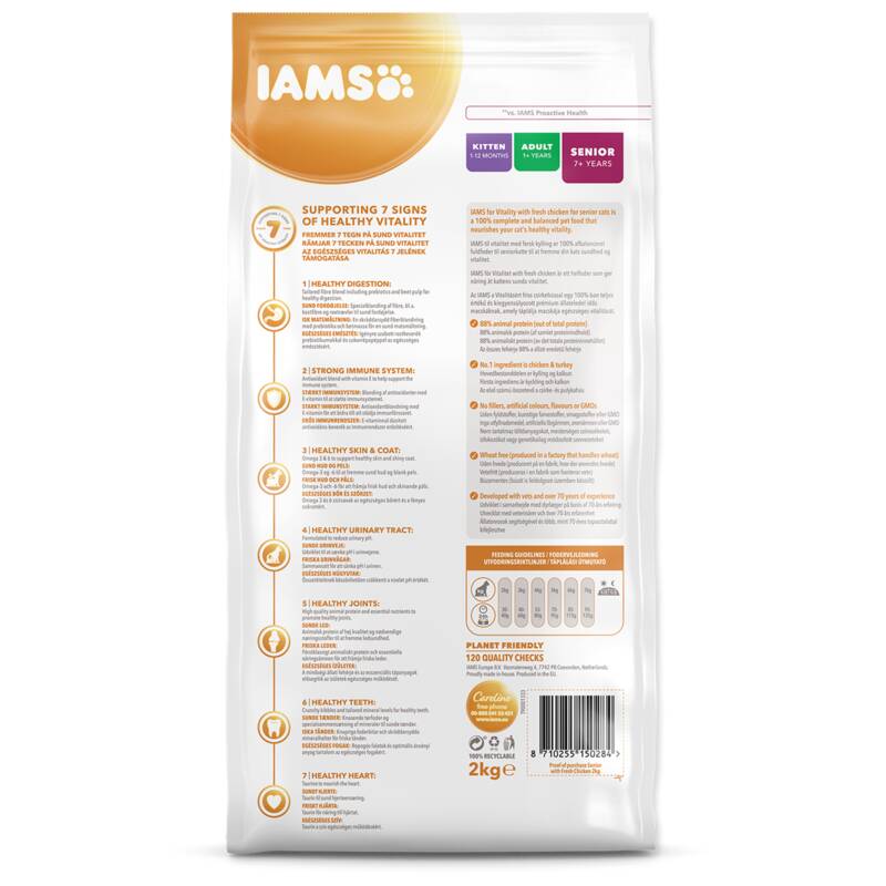 Obrázok Iams Cat Senior Chicken 2kg