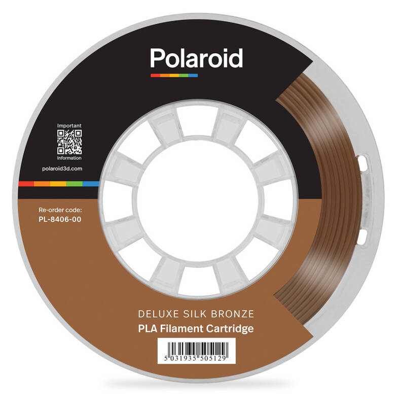 Obrázok Polaroid 250g Universal Deluxe Silk PLA Filament Material - Bronze 3D-FL-PL-8406-00