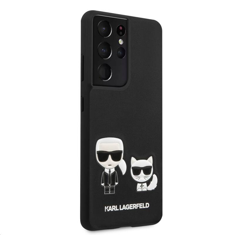 Obrázok KLHCS21LPCUSKCBK Karl Lagerfeld PU Karl &Choupette Kryt pro Samsung Galaxy S21 Ultra Black