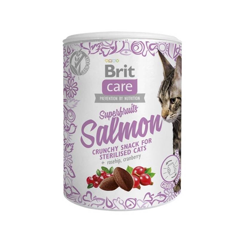 Obrázok Brit Care Cat Snack Superfruits Salmon  100g