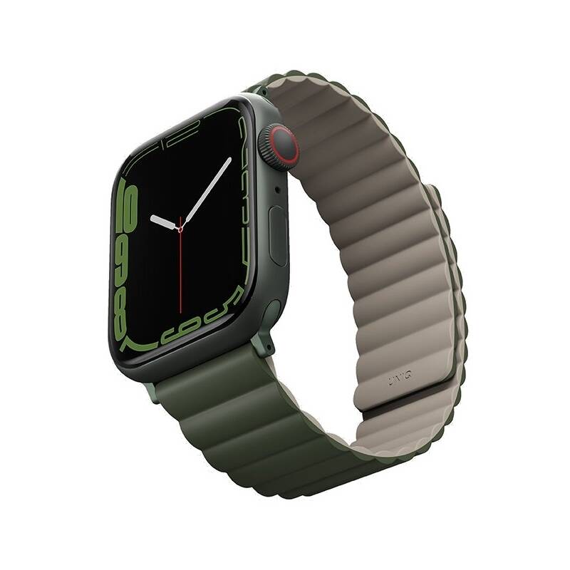 Obrázok Uniq Revix Reversible na Apple Watch 42/44/45mm (UNIQ-45MM-REVGRNTPE) zelený/béžový