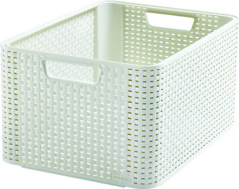 Obrázok CURVER - Úložný box Rattan Style2 - M - krémová