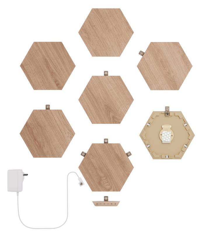 Obrázok Nanoleaf Nanoleaf NL52-K-7002HB-7PK - SADA 7x LED Stmievateľný panel HEXAGONS LED/2W/230V NL0031