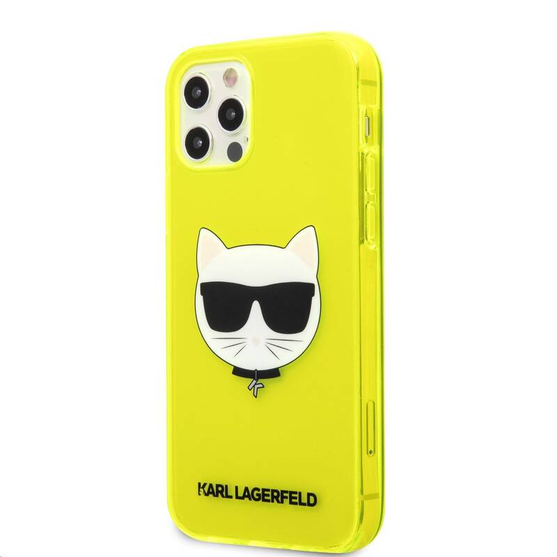 Obrázok Karl Lagerfeld TPU Choupette Head Kryt na Apple iPhone 12 Pro Max Fluo Yellow (3700740503157)