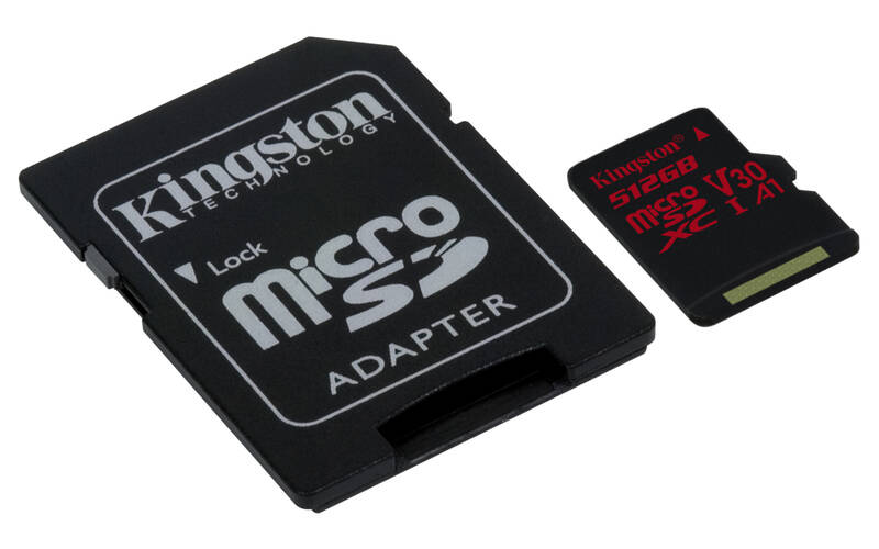 Obrázok Kingston Canvas React MicroSDXC 512GB A1 UHS-I V30 + SD adaptér (SDCR/512GB)