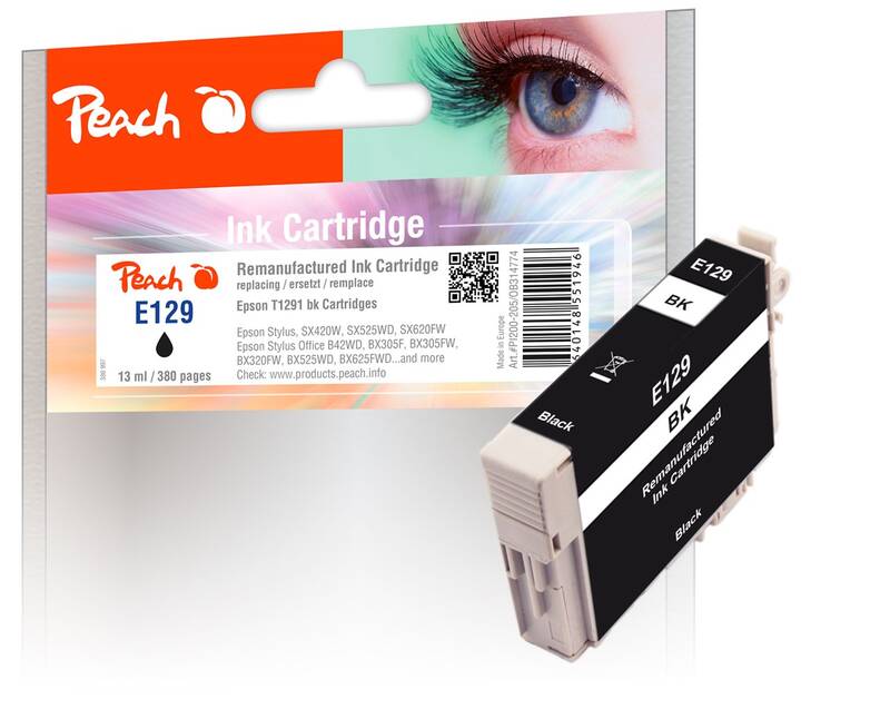 Obrázok Cartridge Peach T1291 čierna (Epson) PI200-205