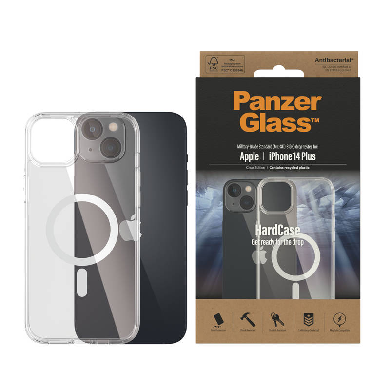 Obrázok PanzerGlass HardCase na Apple iPhone 14 Plus s MagSafe (0411) priehľadný