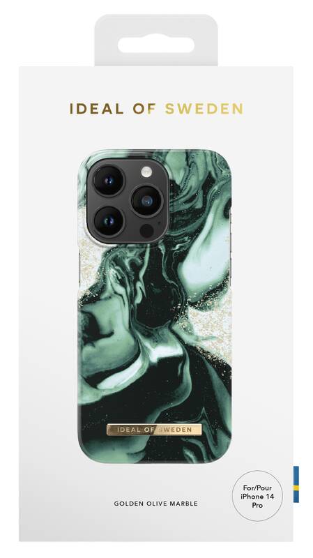 Obrázok iDeal Of Sweden Fashion na Apple iPhone 14 Pro - Golden Olive Marble (IDFCAW21-I2261P-320)