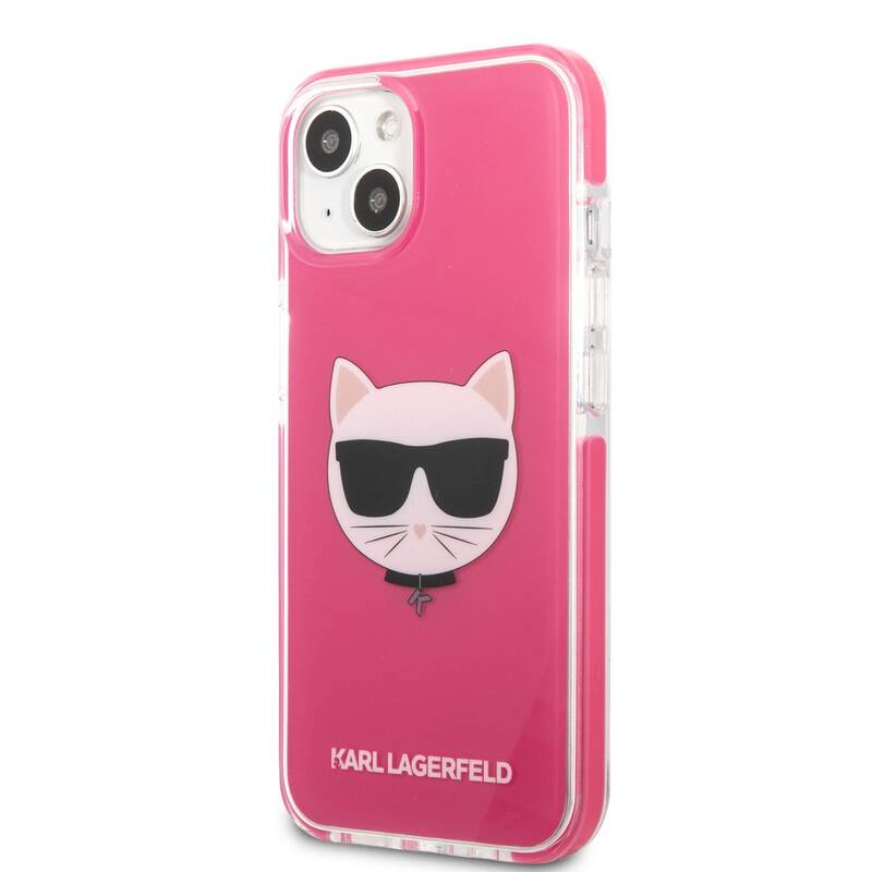 Obrázok Karl Lagerfeld TPE Choupette Head Kryt pro iPhone 13 Fuchsia