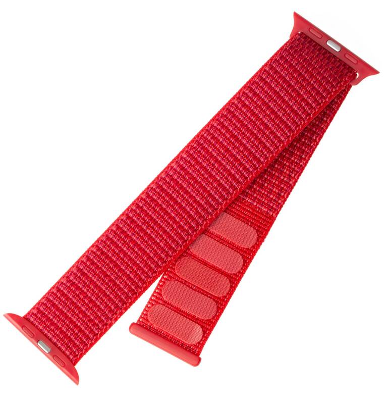 Obrázok FIXED Nylon Strap na Apple Watch 38 mm/40 mm (FIXNST-436-RD) červený