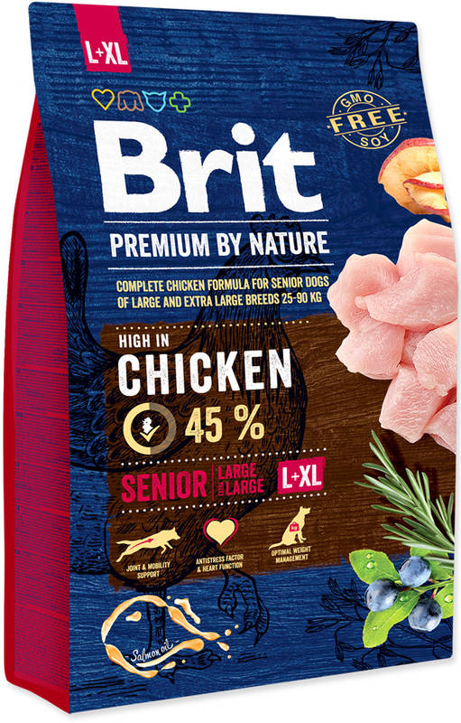 Obrázok Brit Premium Dog by Nature Senior L+XL 3kg