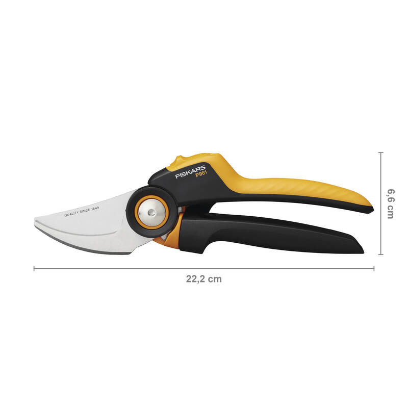 Obrázok FISKARS dvojčepeľové záhradné nožnice L PowerGear X-series (P961) 1057175 1 ks