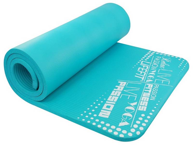 Obrázok Podložka LIFEFIT YOGA MAT EXKLUZIV , 100x60x1cm, světle tyrkysová