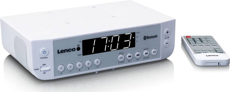 Obrázok FM závesné rádio do kuchyne Lenco KCR-100, Bluetooth, biela