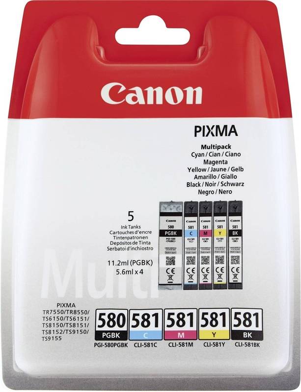 Obrázok Canon INK PGI-580/CLI-581 BK/CMYK MULTI BL SEC 2078C006