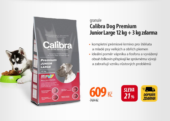 Granule Calibra Dog Premium Junior Large