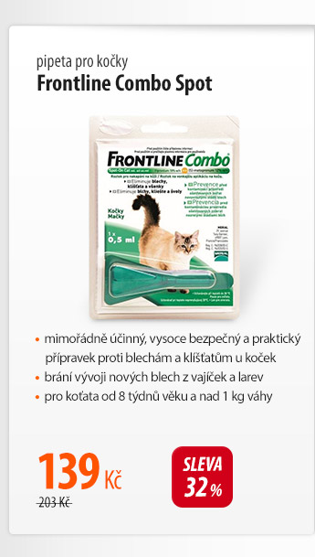 Pipeta pro kočky Frontline Combo Spot