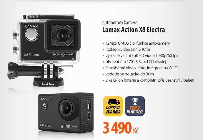 Outdoorová kamera Lamax Action X8 Electra