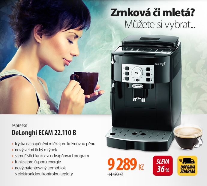 Espresso DeLonghi ECAM 22.110 B