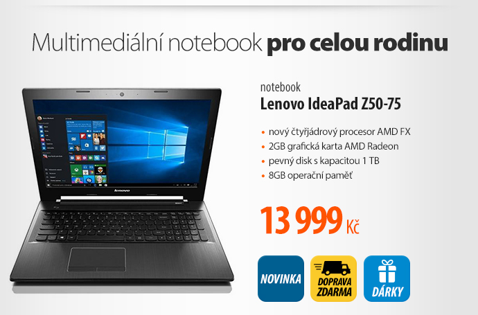 Notebook Lenovo IdeaPad Z50-75